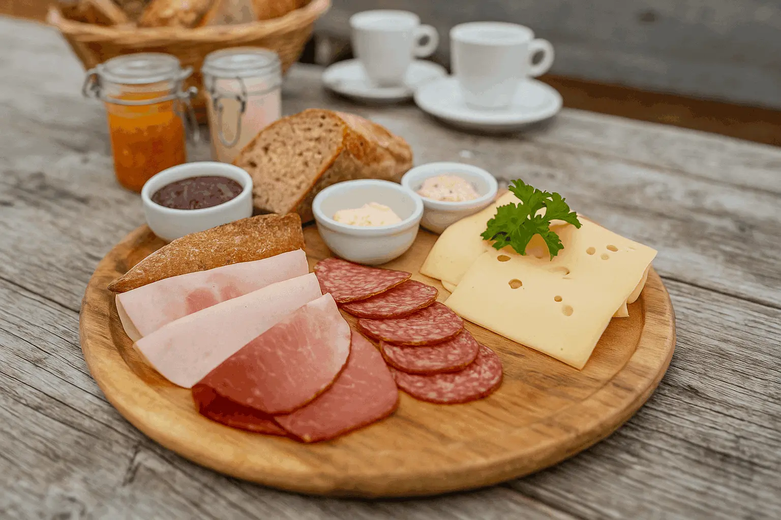 Aldranser Alm in Tirol Frühstücksplatte
