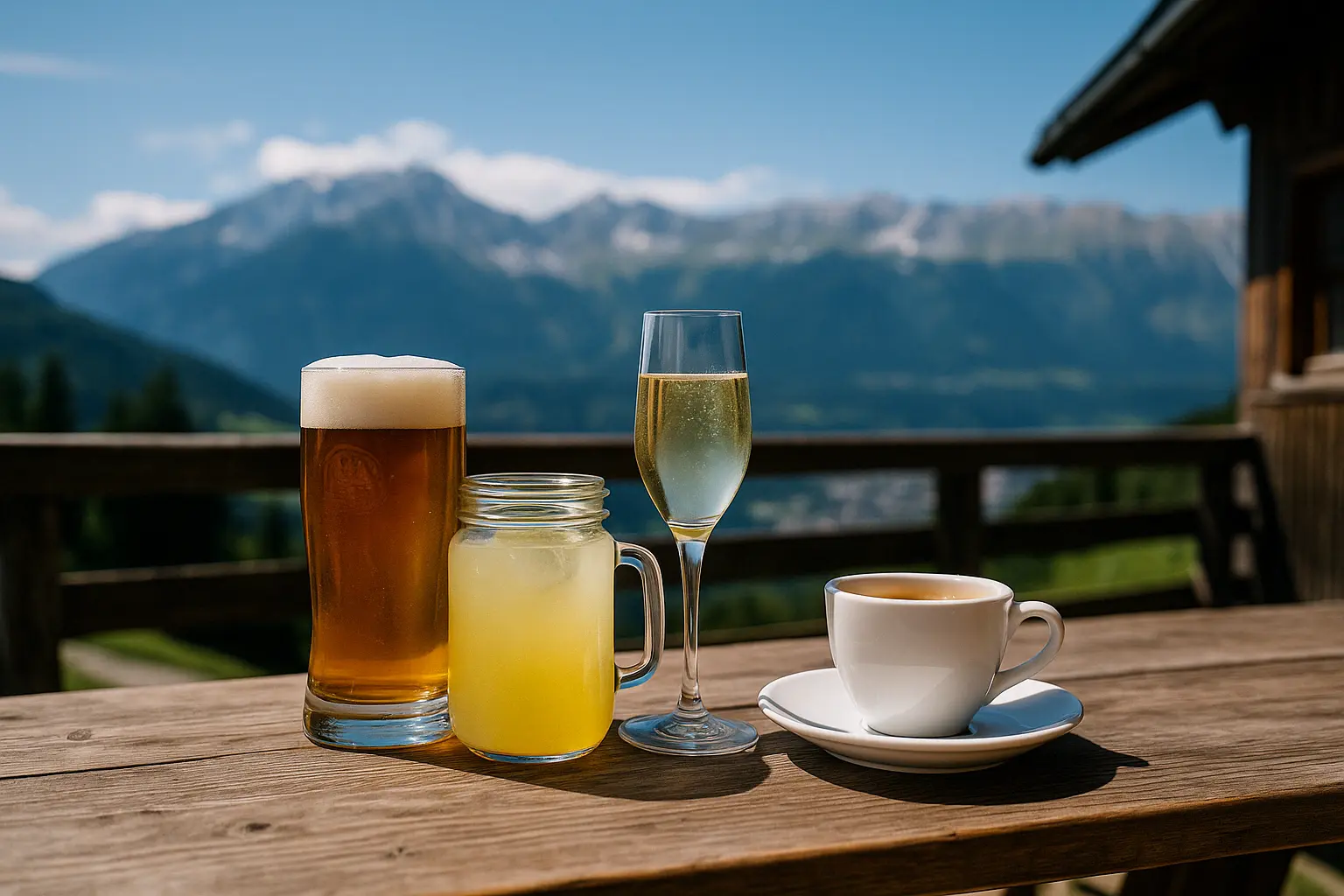 Aldranser Alm in Tirol Getränkekarte